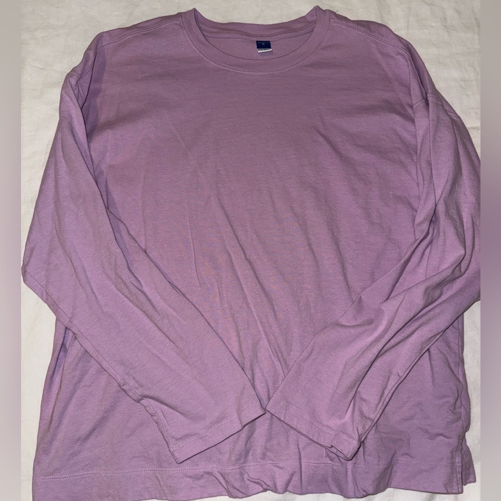 Old Navy Purple Long Sleeve Vintage Tee